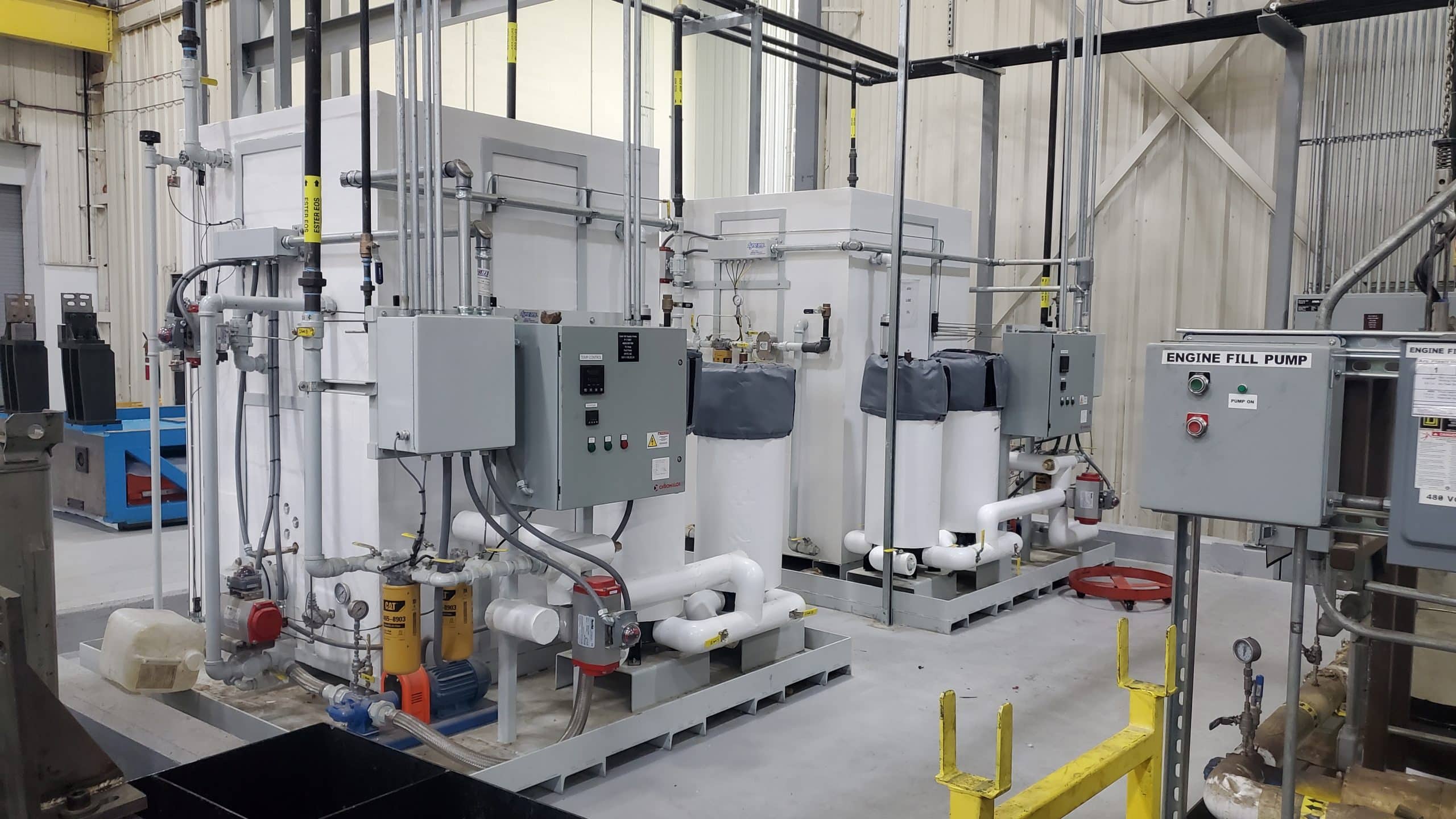 Lubrication Oil Filtering and Storage Unit