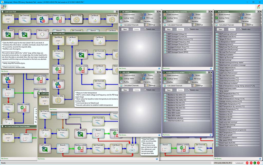 DynoLAB GenV Test Cell Control System screen