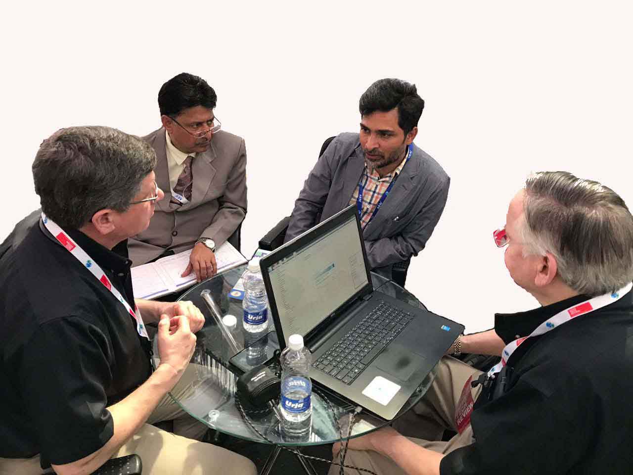 Dyno One staff member talking with customer