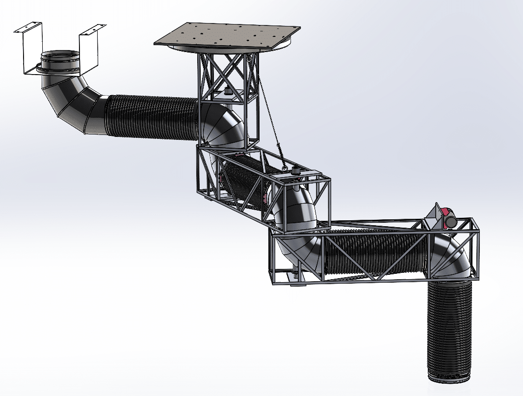 Articulating Duct Arm drawing