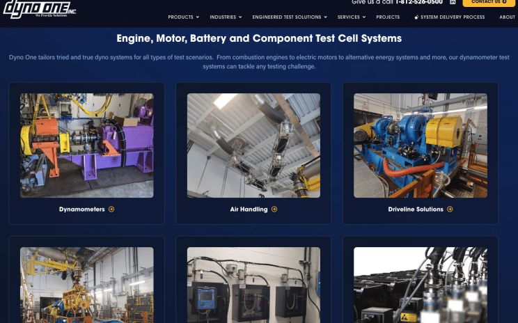 new website screenshot