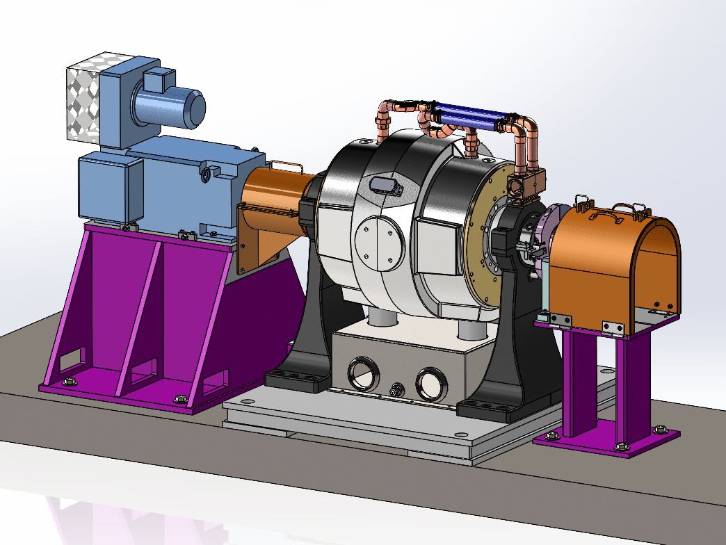 Low Inertia Offset Hybrid Dyno drawing